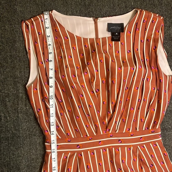 Anthropologie Silk Blend Rachel Comey Sleeveless Dress with Cute Crab Print Sz 4 - Picture 8 of 12